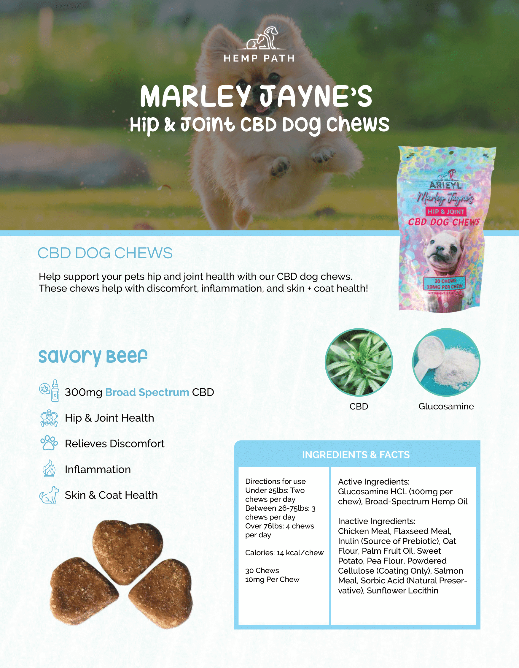 Marley Jayne - Friandises pour les hanches et les articulations du chien