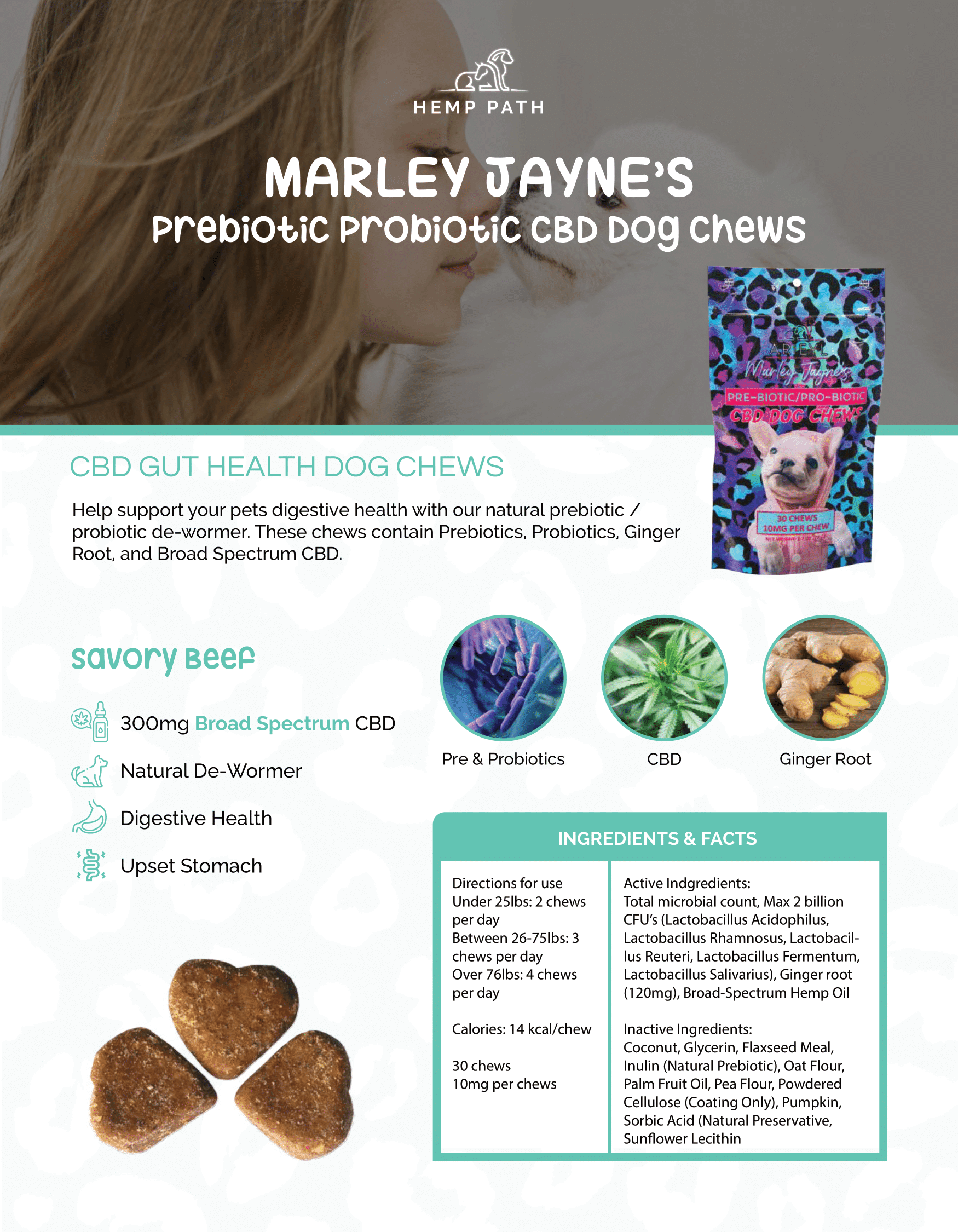 Prebiótico Marley Jayne: apoyo a la salud digestiva con CBD