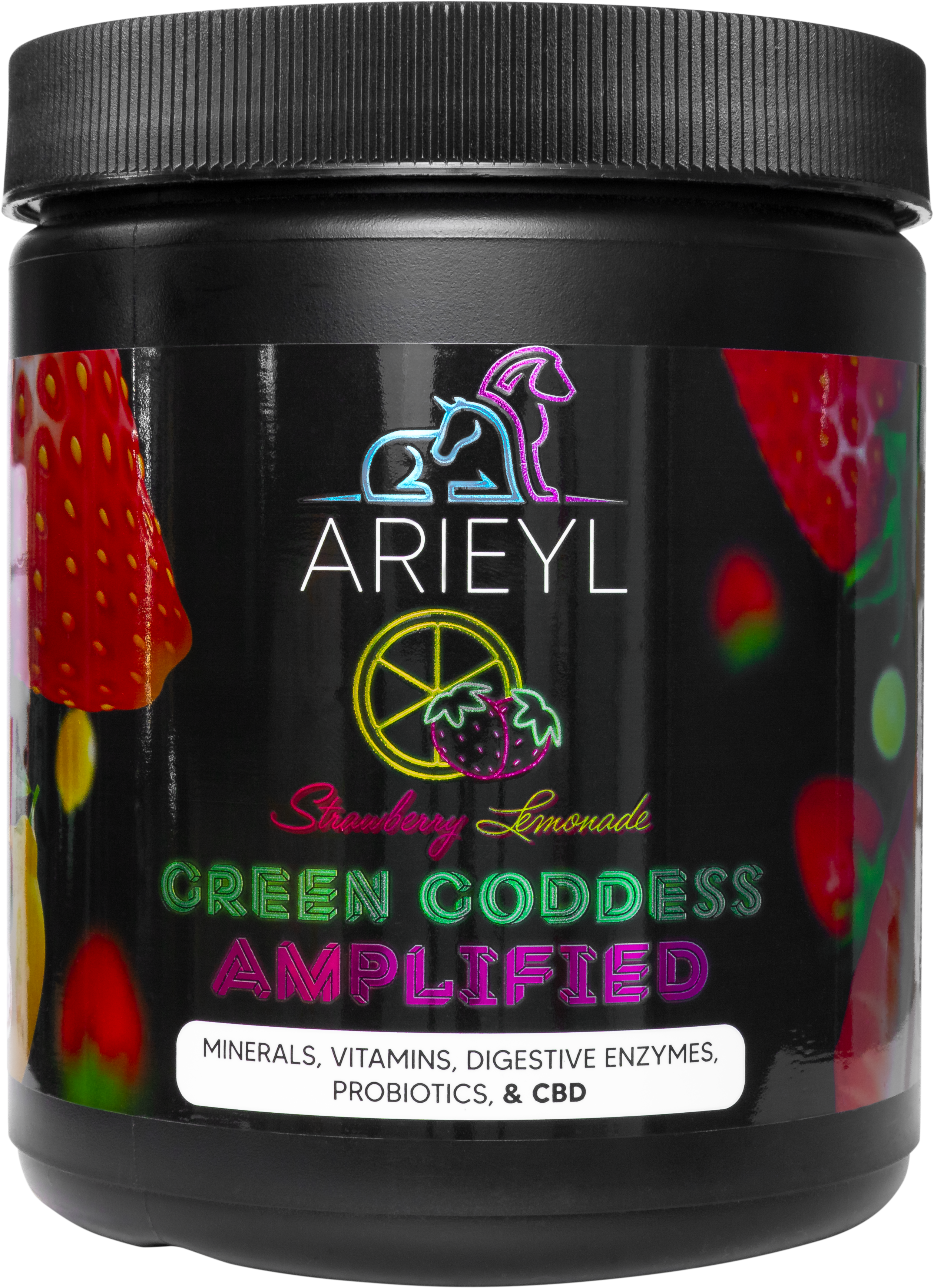 Limonada de fresa amplificada de Green Goddess